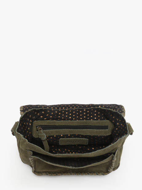 Cross Body Tas Jenny Leder Pieces Groen jenny 17160093 ander zicht 3